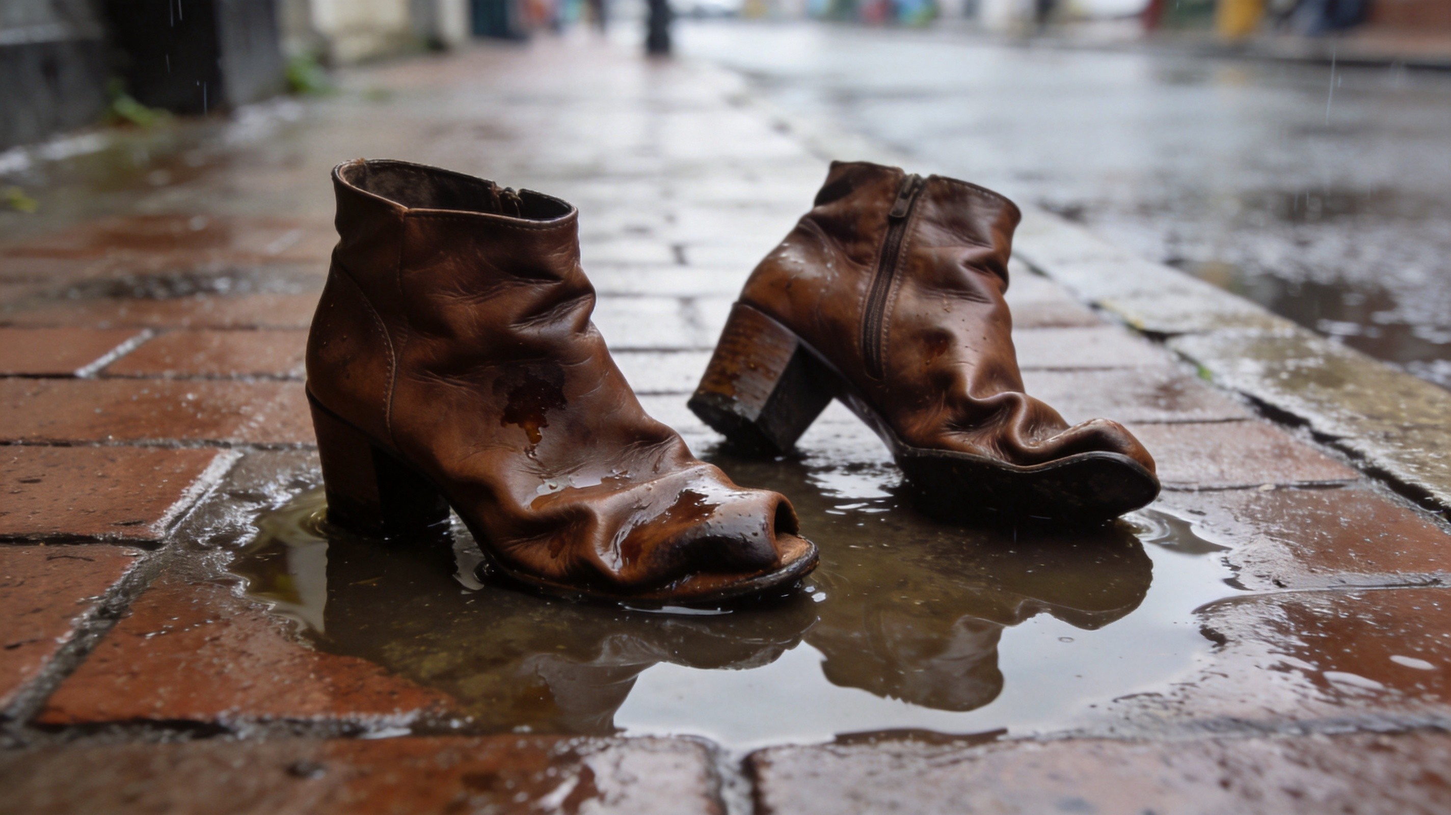 Why Your Shoes Shrink, Warp, and Lose Their Shape After One Rainy Day — The Hidden Collagen Hydrolysis, Microfiber PU Plasticizer Leaching, and Wet-Storage Dimensional Instability Behind the 2026 'Ruined by the Storm' Epidemic